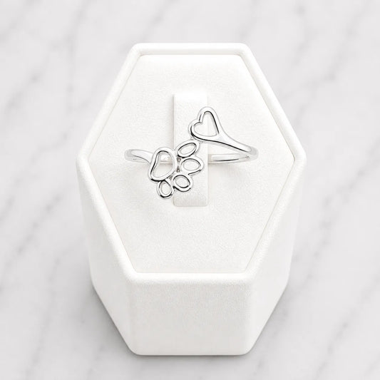 Anillo huella corazón