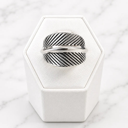 Anillo ancho bali hoja 15mm
