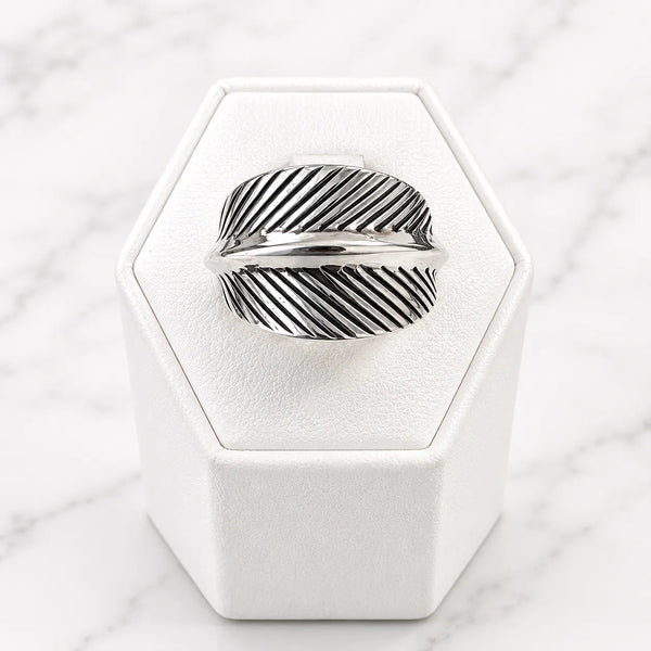 Anillo ancho bali hoja 15mm