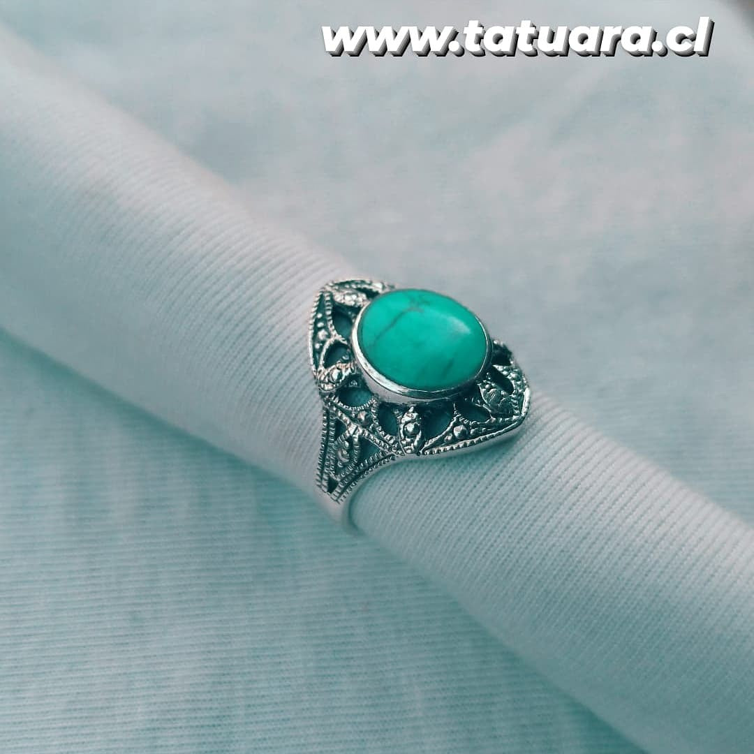Anillo turquesa envejecido