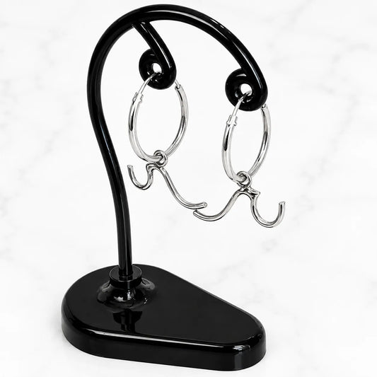 Aros argollas con colgante olas 16mm