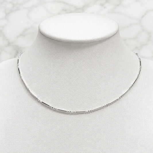 Cadena barra y bolitas 40cm x 1mm