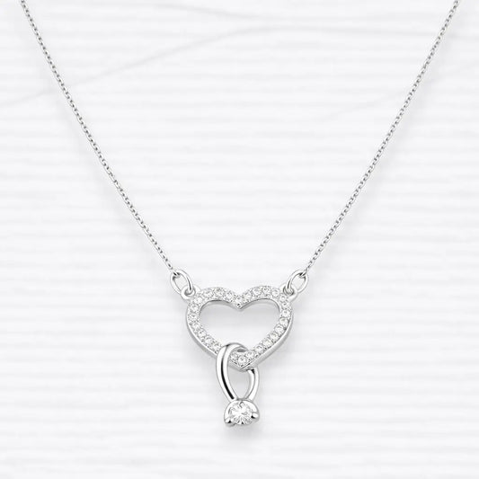 Collar corazón anillo 45cm