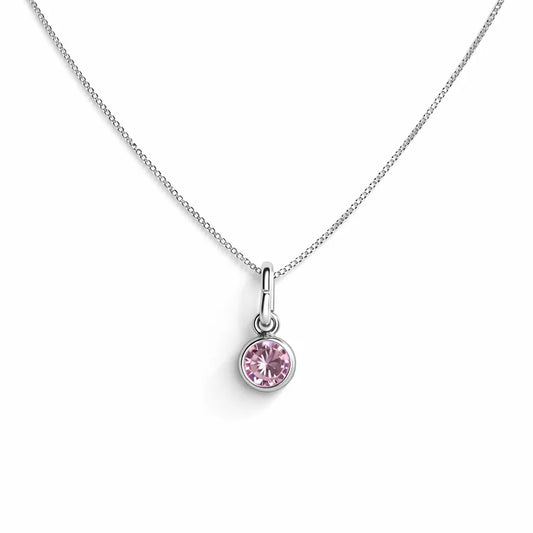 Collar punto luz rosa francia 6mm