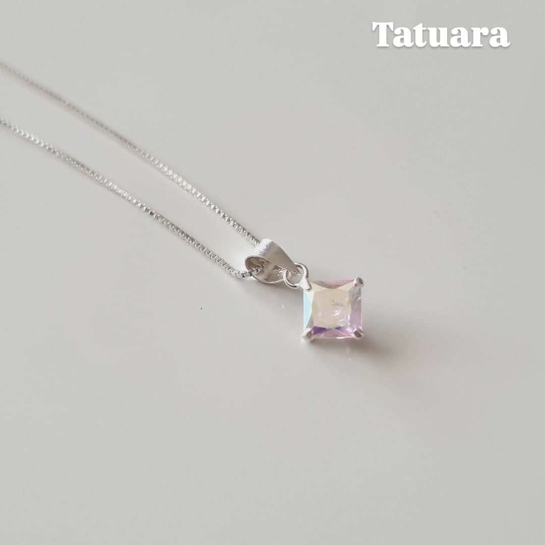 Collar punto luz tornasol 6mmx6mm