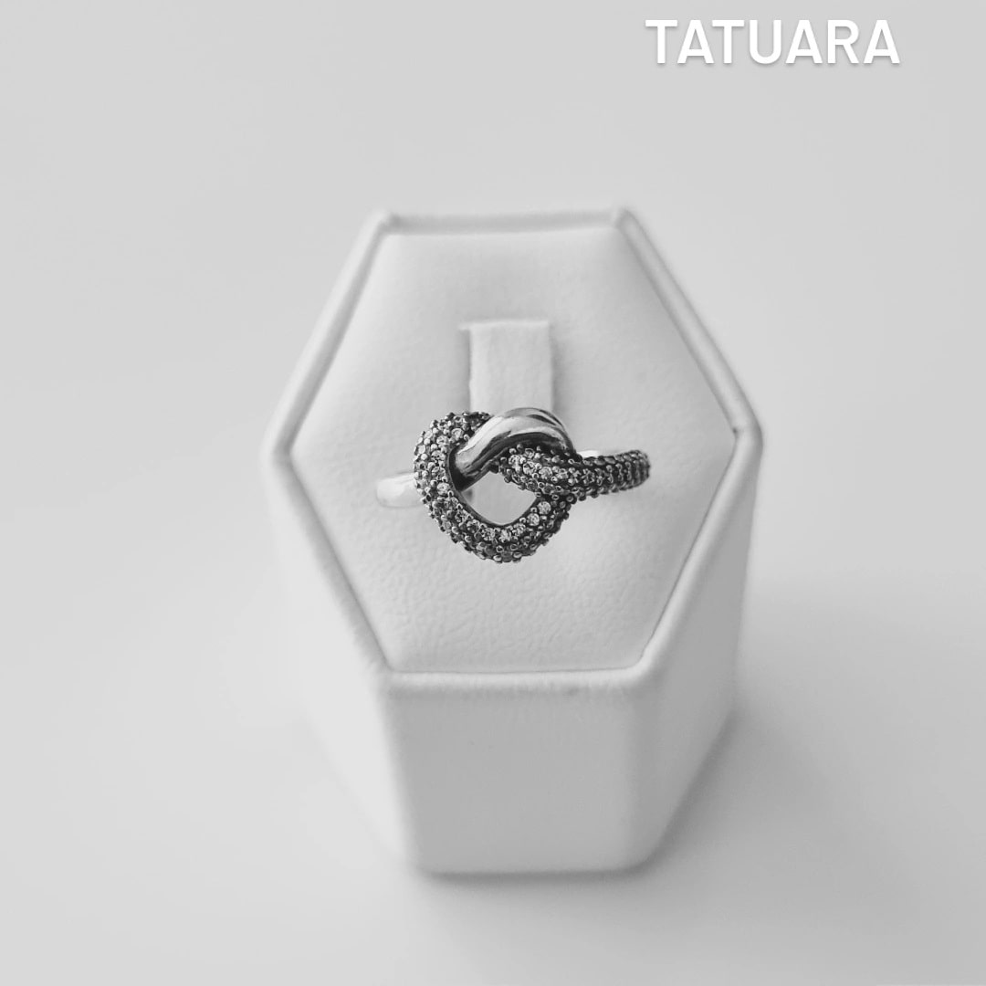 Anillo corazón microcircón - 14