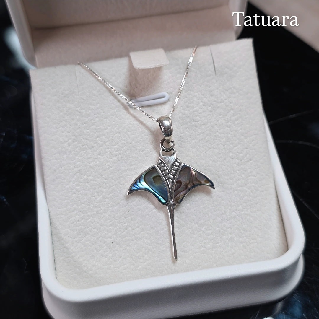 Collar mantarraya abalon