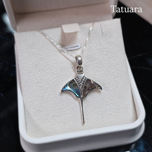 Collar mantarraya abalon
