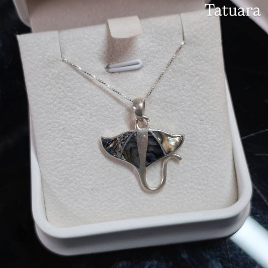 Collar mantarraya abalon