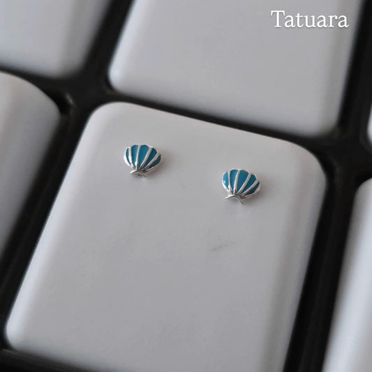 Aros apegados concha esmaltada