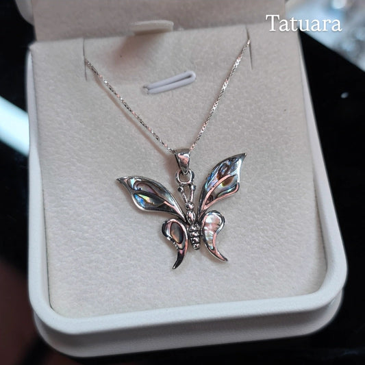 Collar mariposa abalon