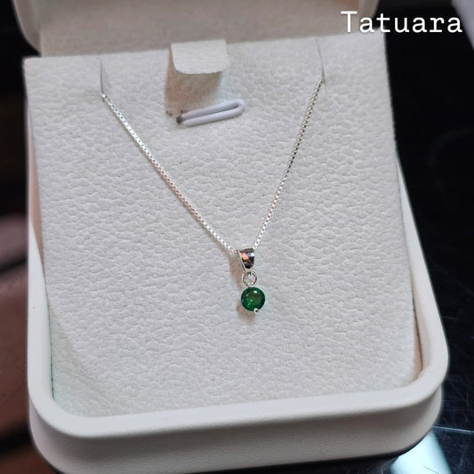 Collar punto luz 4mm verde