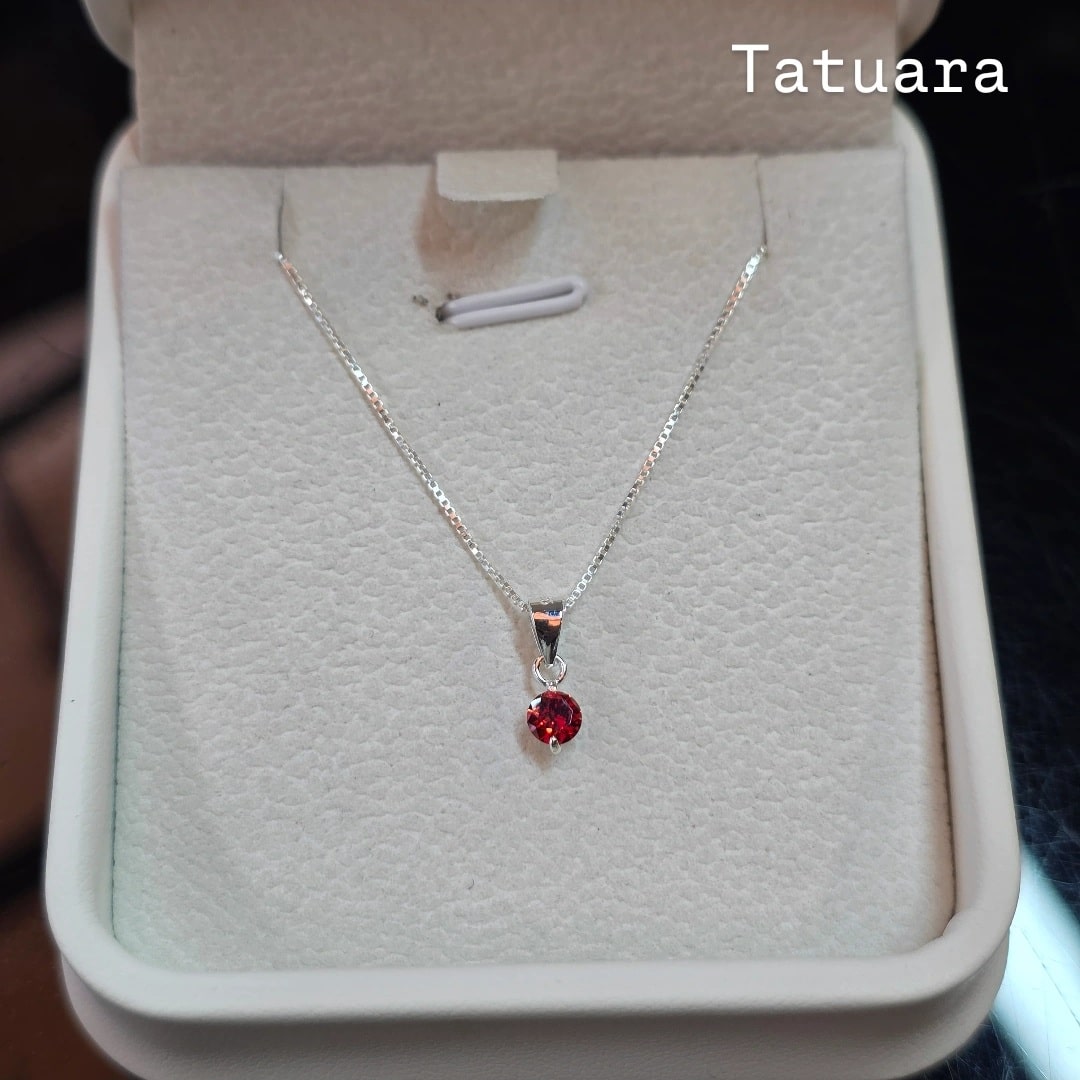 Collar punto luz 4mm rojo