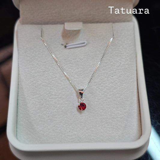 Collar punto luz 4mm rojo