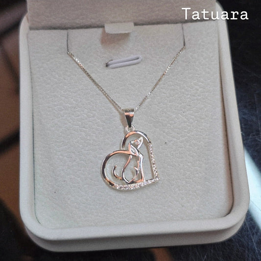 Collar corazon perro