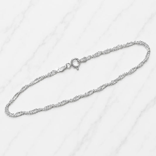 Pulsera singapur 2mm