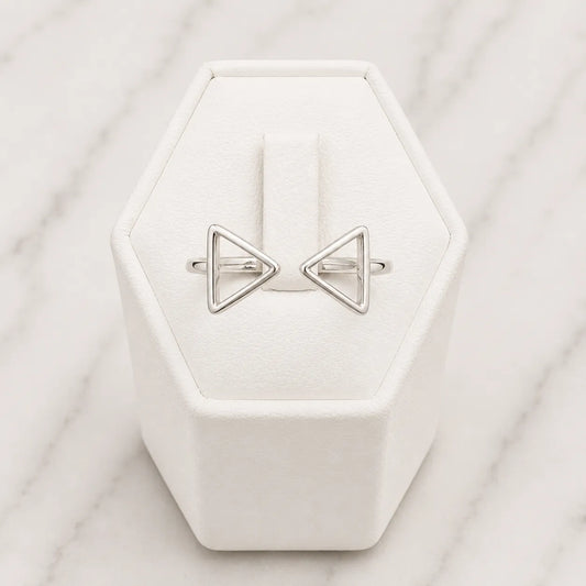 Anillo triangulos ajustables