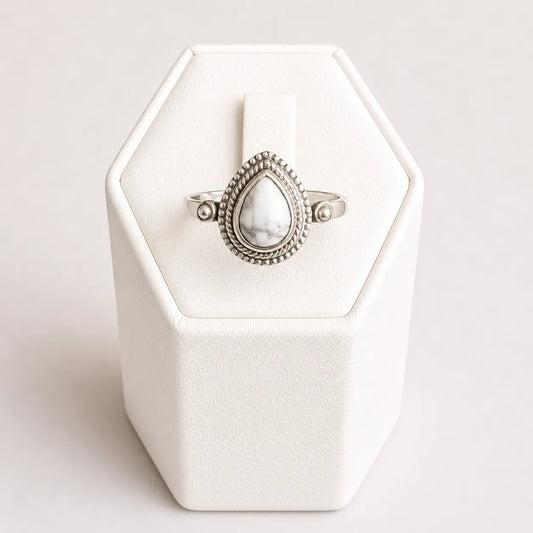 Anillo piedra natural marmoleada