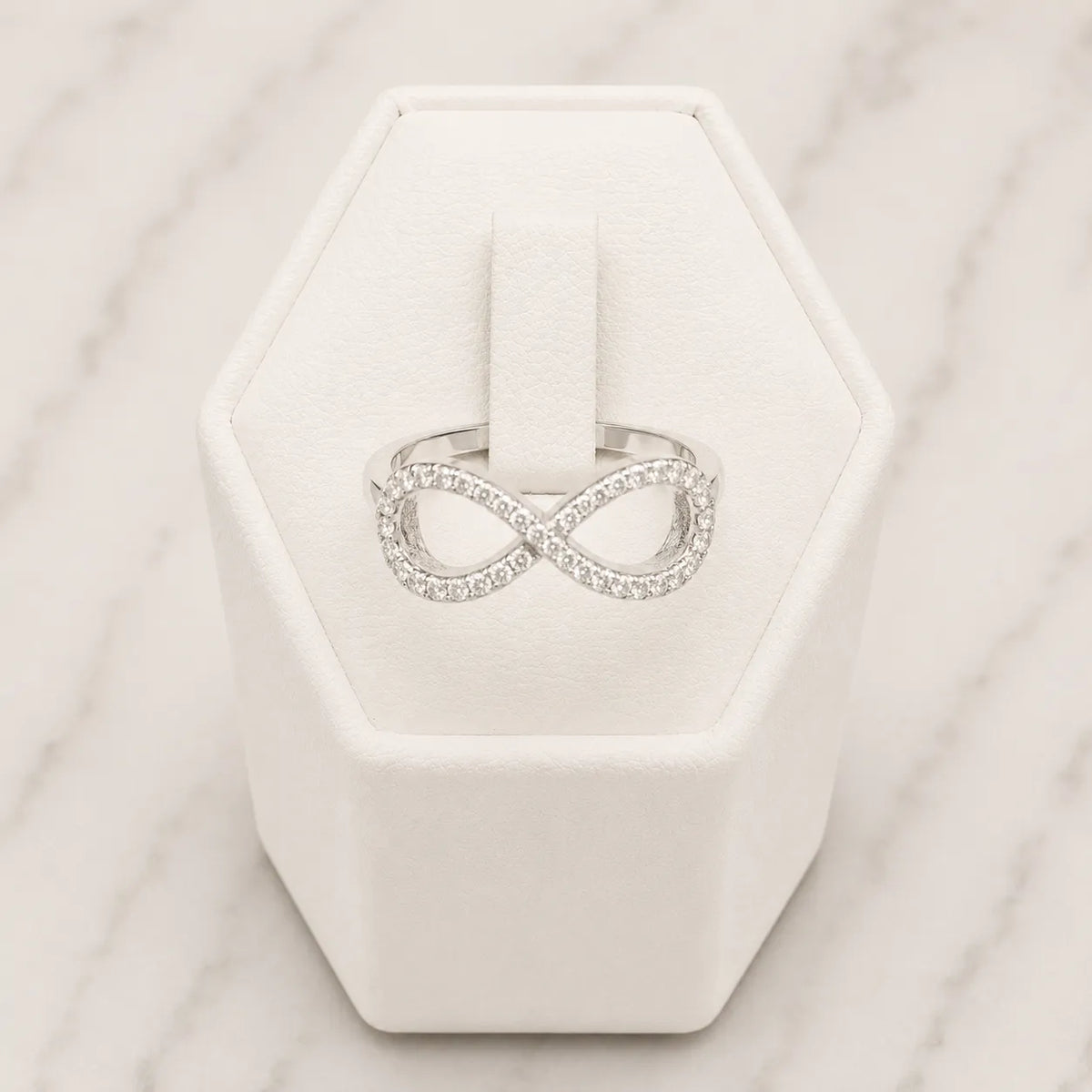Anillo infinito microcircón - 12