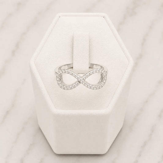 Anillo infinito microcircón