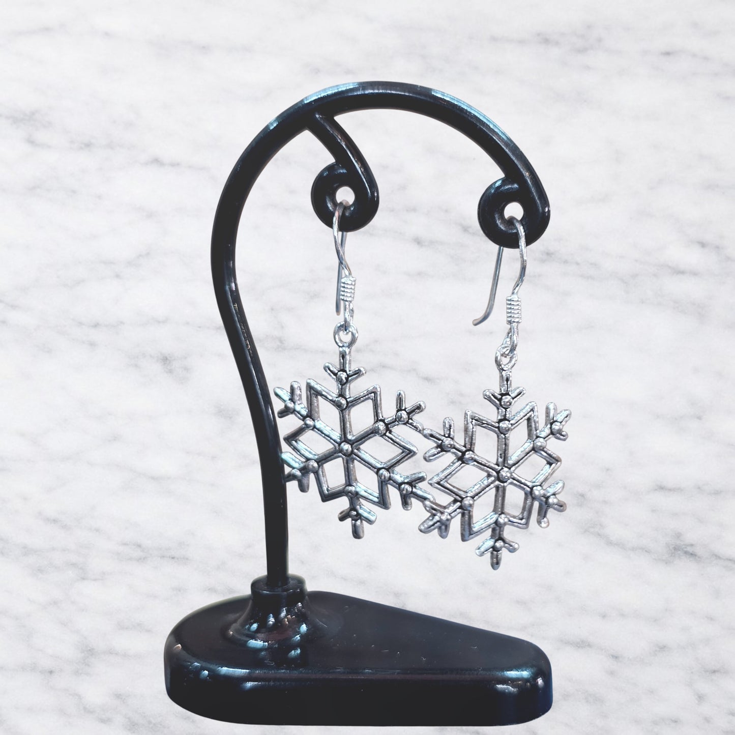 Aros largos copo de nieve