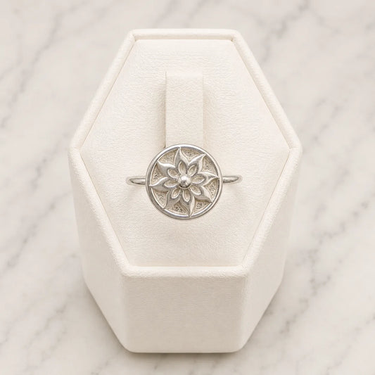 Anillo flor mandala