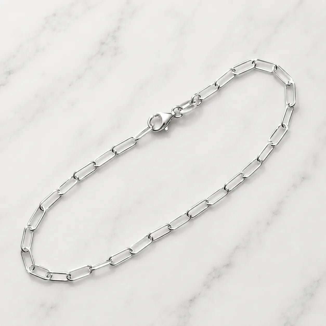 Pulsera eslabones cruzados 3mm