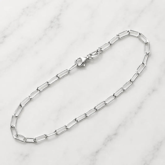 Pulsera eslabones cruzados 3mm