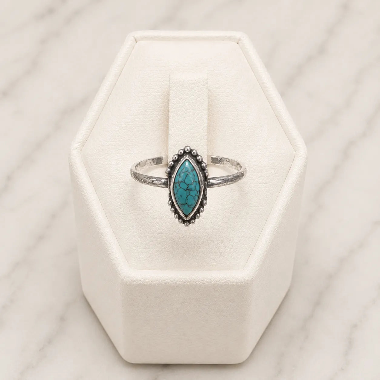 Anillo piedra natural turquesa