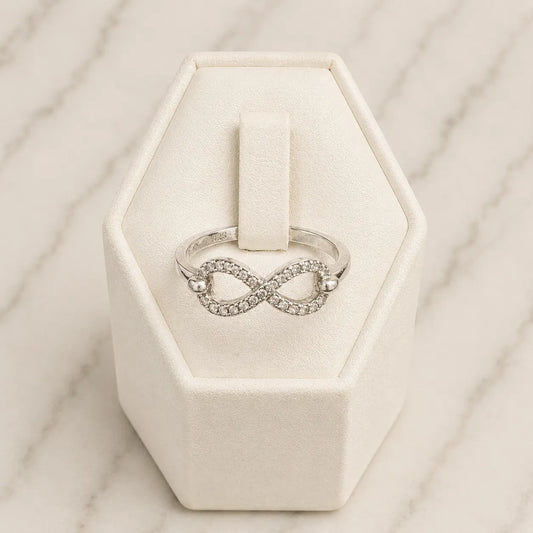 Anillo infinito microcircón