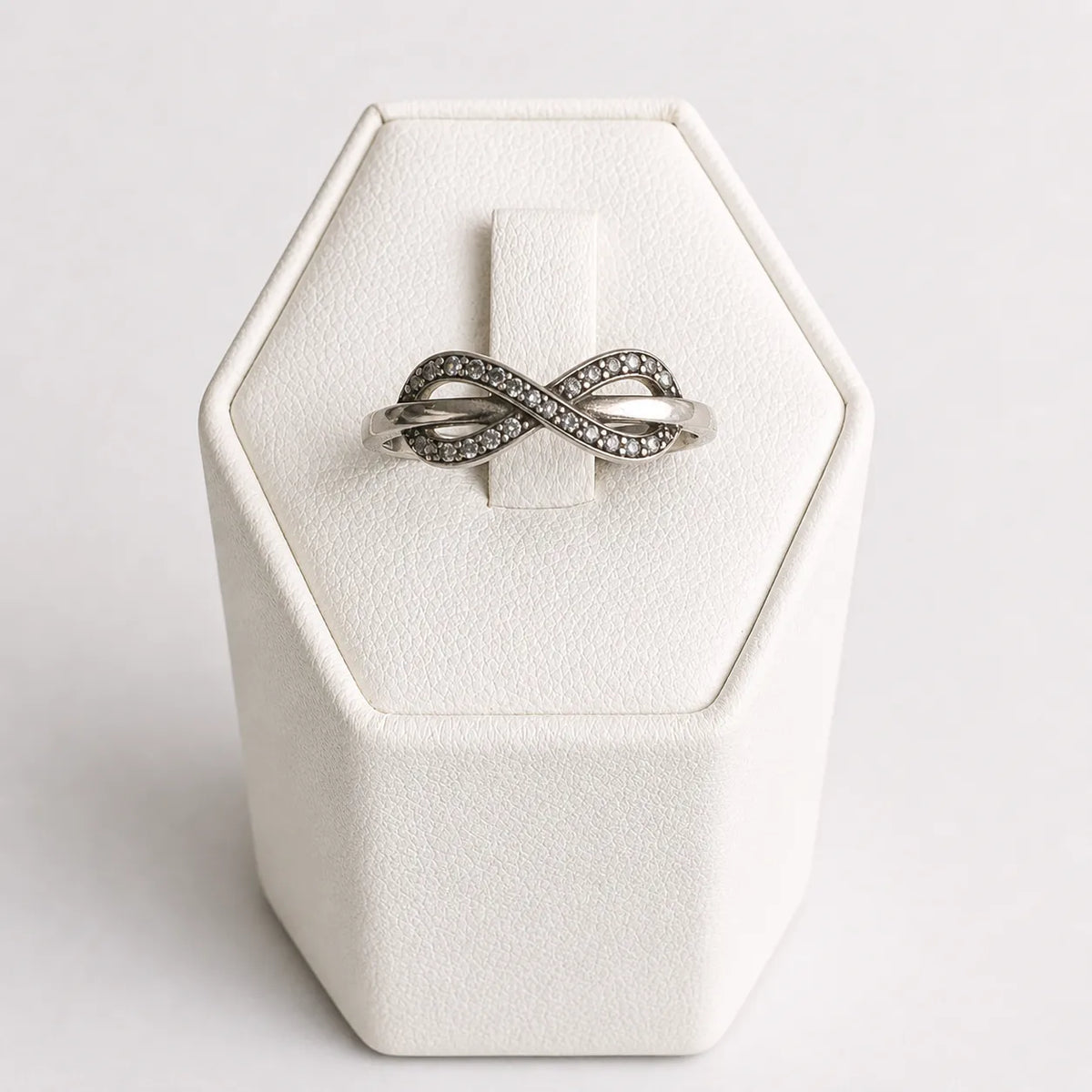 Anillo infinito microcircón - 13
