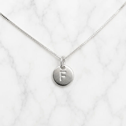 Collar placa letra F de 8mm