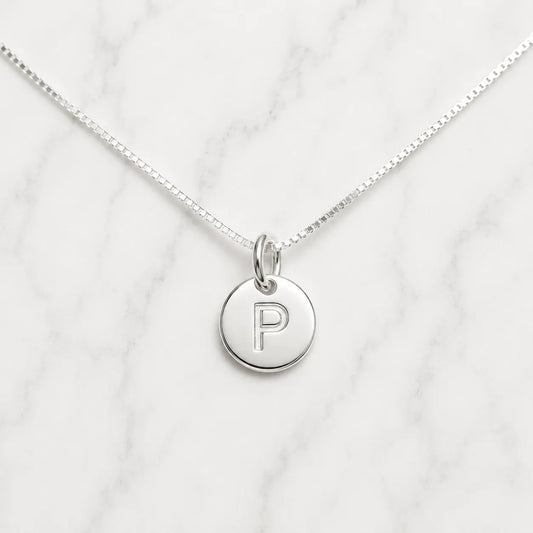 Collar placa letra P de 8 mm