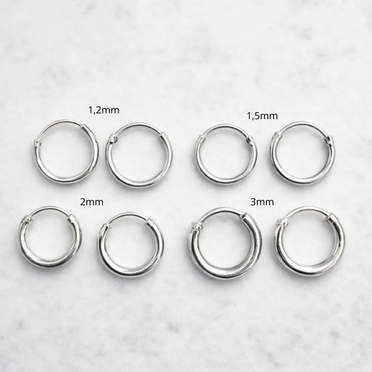 Aros argollas lisas 12mm