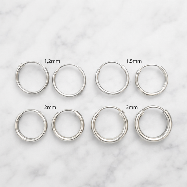 Aros argollas lisas 16mm