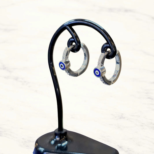 Argollas huggies ojo turco 14mm