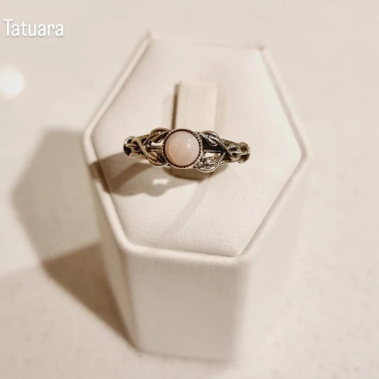 Anillo cuarzo rosa