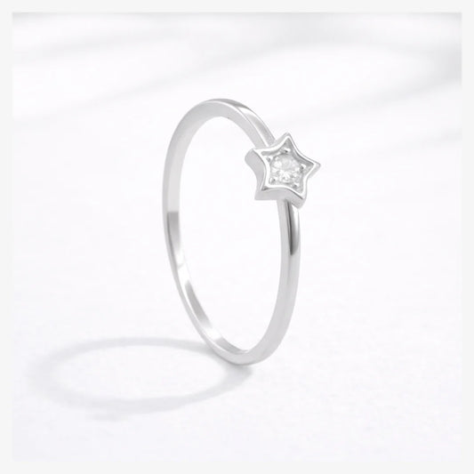 Anillo estrella circón