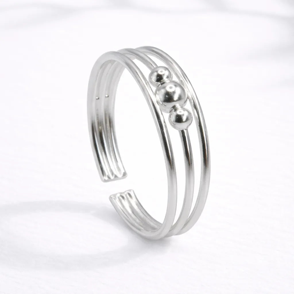 Anillo midi 3 esferas