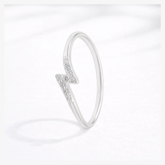Anillo rayo circón