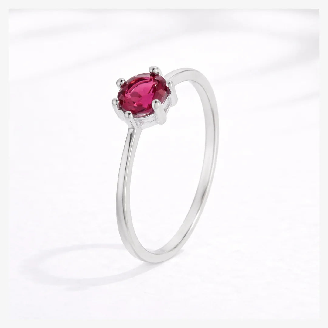 Anillo solitario ruby - 15
