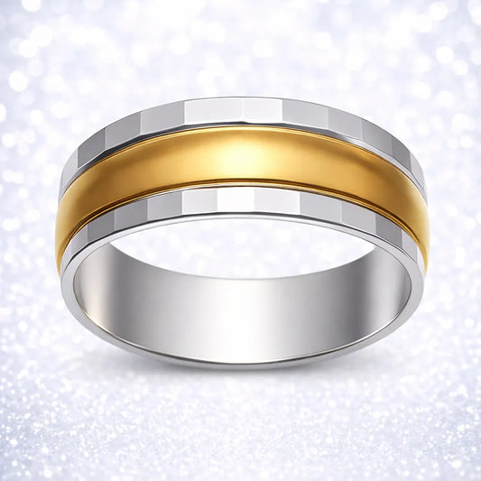 Anillo argolla con baño de oro