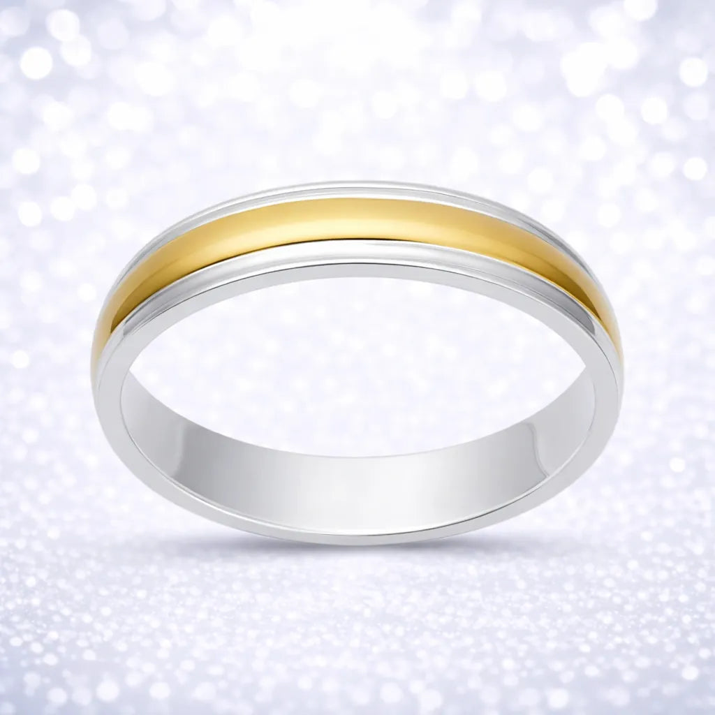 Anillo argolla bañada en oro