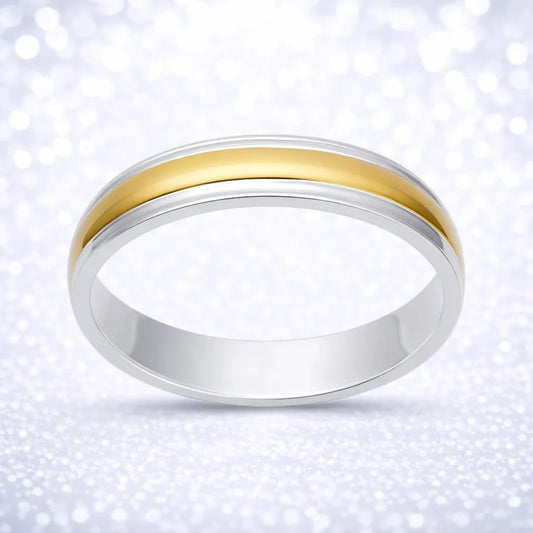 Anillo argolla bañada en oro