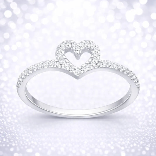 Anillo victoria corazón circón