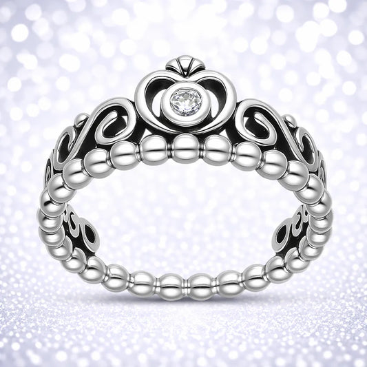 Anillo corona circón