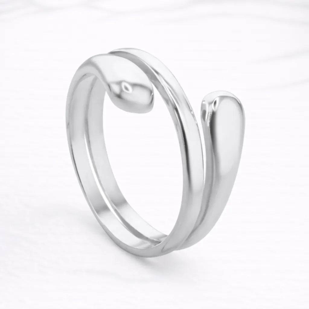 Anillo chunky doble gota