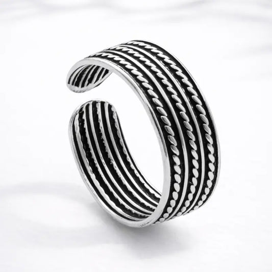 Anillo midi lineas bali