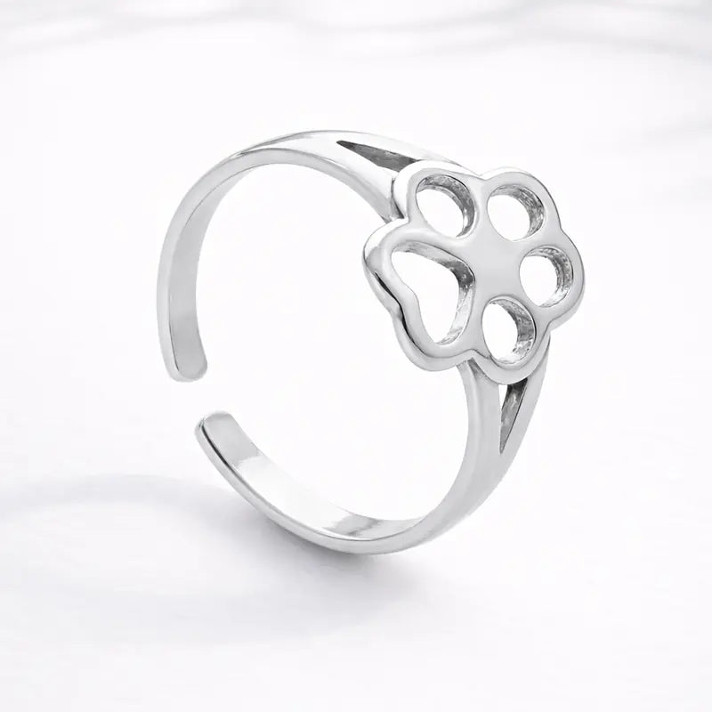 Anillo midi patita de perro
