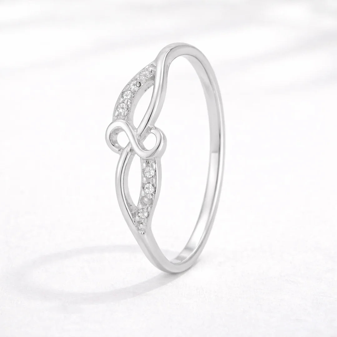Anillo infinito circón - 17